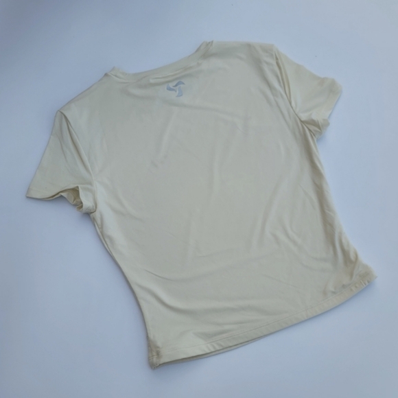 Pedigree ButterSoft Baby Tee Crop Top | Cream White - Picture 7 of 9